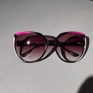 Vogue Pink Oversized Sunglasses Gradient Lenses Made in Italy